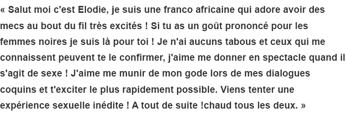 africaine par tel