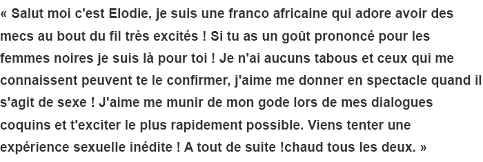 africaine par tel