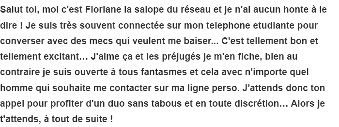 beurette par telephone